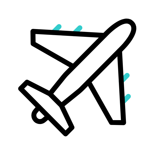 avión en el cielo