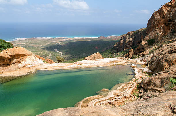 Vista del mar en Socotra